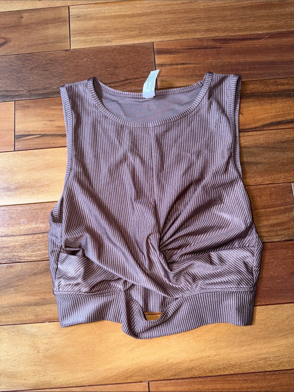 90 Degree By Reflex Ribbed Twist-Front Tank Top